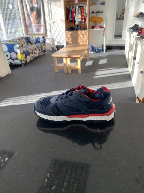 Geox runners in navy/red with laces 2