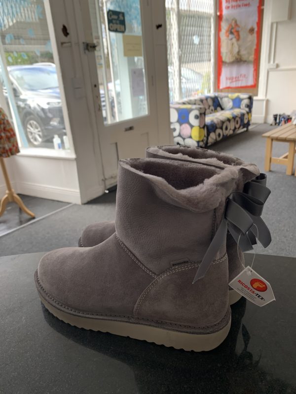 Ricosta Irma boots in grey leather - waterproof 2