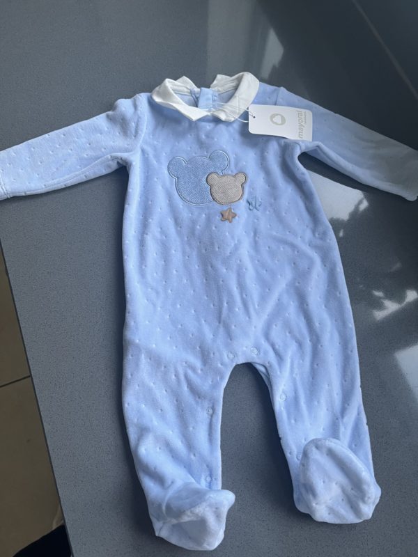 Mayoral Baby Gro in baby blue 1