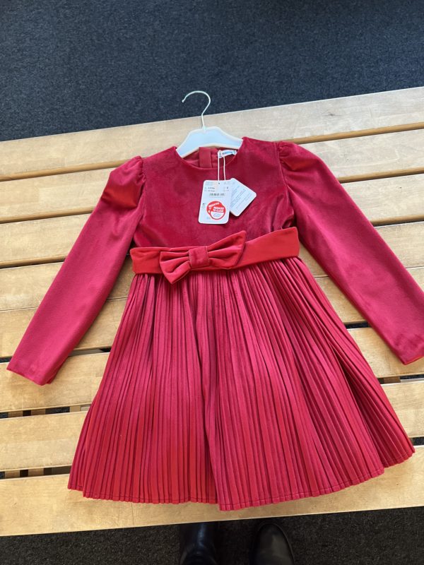 Mayoral Red Velvet Dress 1