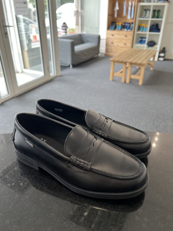 Pablosky Penny Loafers in black leather 1