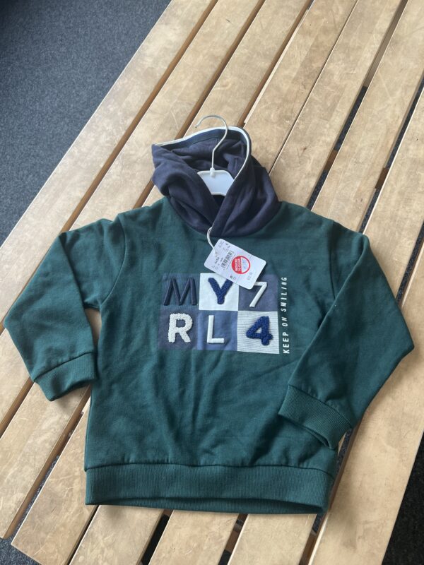 Mayoral hoodie in Moss 1
