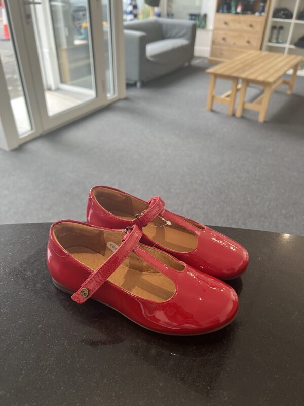 Froddo party shoes in patent red leather 1