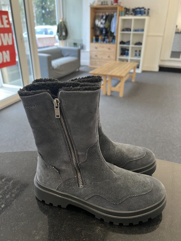 SuperFit waterproof grey leather boots 1