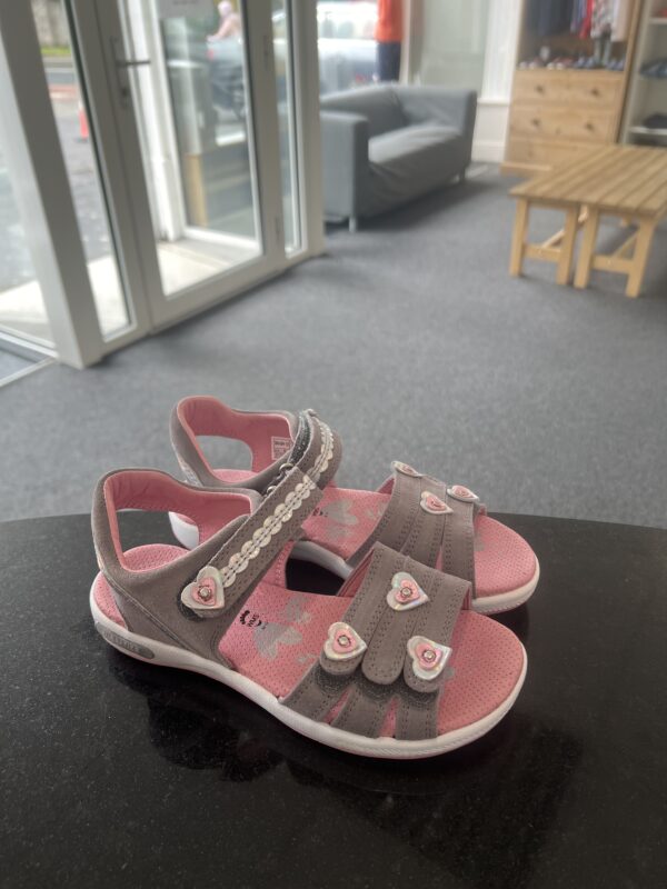 SuperFit Sandals in rose/grey leather 1